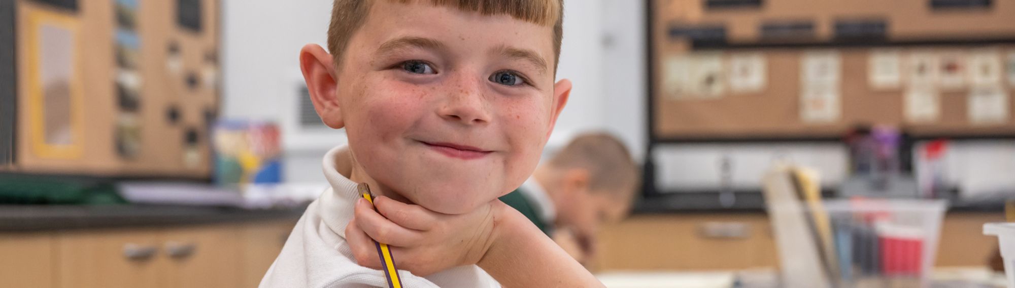 Moss Valley pupils in classroom
